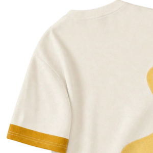 เสื้อยืดคอกลมแขนสั้นผู้ชาย ทรงโอเวอร์ไซส์ สีบล็อก  ผ้าโพลีเอสเตอร์/คอตตอน  ใส่สบายๆ  ไม่มีลายโลโก้ด้านหน้า  เหมาะสำหรับใส่ในฤดูร้อน  สไตล์สตรีทแวร์  ใส่ได้ทุกวัน - Product Image 4