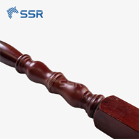 Balustre décoratif en bois finition brun foncé SSR pour rampes d'escalier intérieures et systèmes de main courantes