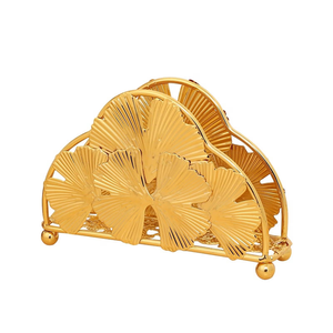 Porta servilletas de latón de lujo, diseño de concha de alta calidad, moderno, para decoración de mesa de comedor. - Product Image 5