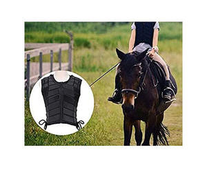 Chaleco de Protección Rosa para Montar a Caballo, Unisex, Neopreno, Cierre de Velcro, Color Sólido, Equipo de Seguridad Ecuestre - Product Image 6