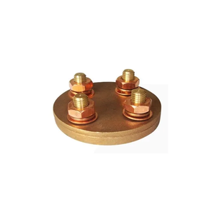 Abrazadera de prueba plana de latón para cinta de tierra y conexiones de puesta a tierra eléctrica - Product Image 1