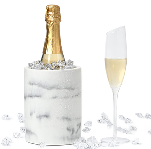 Seau à glace en marbre, artisanat de haute qualité, design moderne, prix abordable, seaux à glace en pierre blanche pour bar. - Product Image 1
