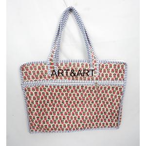 Bolsa de Transporte para Portátil Acolchada, Hecha a Mano, 100% Algodón, con Cierre, para Oficina, Venta al Por Mayor - Product Image 1
