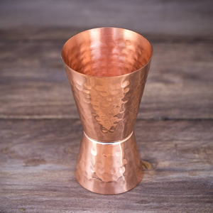 Perfect High Quality Copper Wine And Bar Jigger Glass Cocktail And Beer <b>Measuring</b> Jigger Glass Hot Selling Sale - Product Image 5