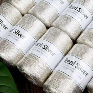 Fil métallique argenté véritable : Fil métallique enduit d'argent pur à 99,9 %, 1 mm, 250 g, 750 m |   Fabriqué en Corée - Product Image 3