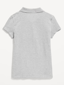 Camisa Escolar de Piqué para Niñas |   Polo de Manga Corta para Niños |   Uniformes escolares al por mayor para escuelas y programas de uniformes académicos - Product Image 3