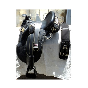 Selle de cheval en cuir de style occidental australien de qualité supérieure, personnalisable, confortable et souple pour le cheval, en bois et plastique. - Product Image 1