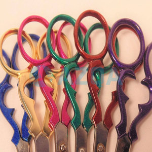 Stainless Steel 3.5 Inch Victoria Pattern Needle Point <b>Scissors</b> for Embroidery <b>Sewing</b> Thread Trimming and Crafts - Product Image 6