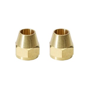 Raccord hexagonal fileté en laiton poli de 3/16, 3/8, 5/8 pouces, à 45 degrés, avec tige courte, pour tuyau basse pression, OEM/ODM équivalent - Product Image 4