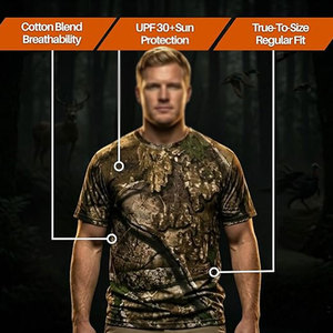 T-shirt de chasse respirant style moderne pour l'hiver, en nylon et polyester, coupe confortable, haute qualité, tendance du moment - Product Image 2