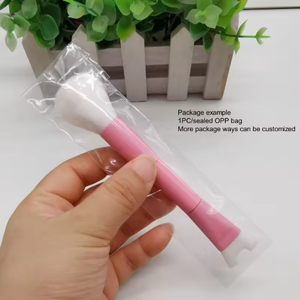 Pennello per <span class=keywords><strong>il</strong></span> trucco 2-in-1 a forma di U in nylon piatto con manico in plastica per modellare e definire <span class=keywords><strong>il</strong></span> viso - Product Image 5