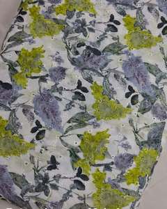 Tissu imprimé numérique en gros, motif floral, polyester, coton, rayonne, pour robe, chemisier, chemise, vêtement de mode - Product Image 3
