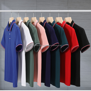 Polo de golf blanc pur et noir personnalisé pour hommes et femmes, tricoté, vierge, avec broderie et impression, vêtements de golf - Product Image 3