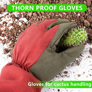 Custom <b>Long</b> Cuff Gardening <b>Gloves</b> Thorn Proof Rose Pruning <b>Gloves</b> Cactus Protection Durable Outdoor Work Safety <b>Gloves</b> - Product Image 6