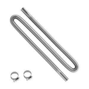 Tubo Flessibile di Scarico in Acciaio Inox da 58,7 Pollici con 2 Morsetti per Riscaldatore Diesel - Product Image 1