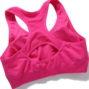 Sujetador deportivo atlético para mujer, de alto impacto, para gimnasio, correr, yoga, fitness, con relleno, tirantes ajustables, malla transpirable, sin costuras en la parte delantera - Product Image 2
