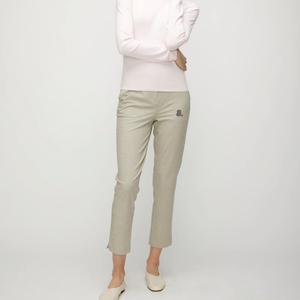 Pantalon de voyage décontracté pour femme, écologique, séchage rapide, respirant, taille haute, avec cordon de serrage, coupe droite, longueur intégrale - Product Image 1