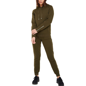 Conjunto Deportivo de 2 Piezas Personalizado con Logotipo, Chaqueta Corta de Manga Larga y Pantalones de Poliéster Cortavientos para Invierno, Talla Grande para Mujer - Product Image 6