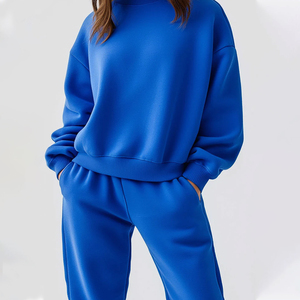 Women Tracksuit Set Warm Fleece Sweatsuit <b>Hoodie</b> And Joggers Comfortable Gym <b>Workout</b> Casual Sportswear Outfit - Product Image 6
