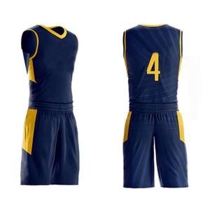 Uniformes de basket-ball de haute qualité, respirants, confortables, en vente, grandes tailles, 100% polyester, design personnalisé, séchage rapide, antibactériens - Product Image 4