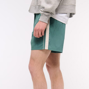 Pantalones cortos deportivos para hombre, de color sólido, con cordón ajustable, holgados, transpirables, para verano, playa y deportes, de nailon, para gimnasio, correr, de secado rápido - Product Image 2