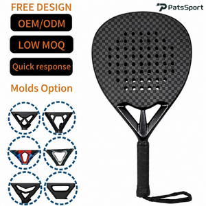 Raqueta de Pádel AIR BUZZ de Alta Calidad, 12K Fibra de Carbono, Núcleo de Espuma Elite, Acabado de Papel de Lija, Cabeza en Forma de Diamante, 45CM, 350-370g - Product Image 4