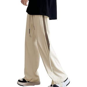 กางเกงวอร์มทรงหลวมสำหรับผู้ชายทันสมัยเสื้อผ้าแนวสตรีทพิมพ์ลายปักตามสั่ง - Product Image 1