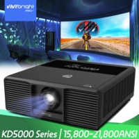 VR Labs Simulation de formation Projecteur laser avec objectif Fisheye 15800 ANSI VIVIBRIGHT Projecteur KD5000UA Salles de visualisation