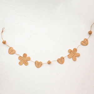 Handbraided rattan <b>christmas</b> garland nature inspired garlands holiday decoration accessories - Product Image 2