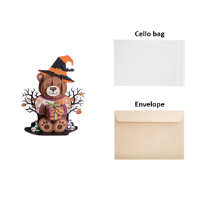 Tarjeta de Felicitación Pop-Up Decorativa con Tema de Osito, Hecha a Mano con Papel, Arte en Papel para Cumpleaños y Navidad - Product Image 5