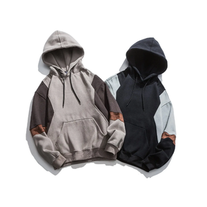 Sudadera con capucha unisex de algodón de peso pesado con hombros caídos, bordada, estilo urbano, para hombre, venta al por mayor - Product Image 6