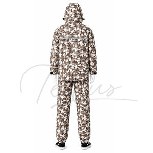 Traje Impermeable y Cortavientos para Hombre, con Capucha, de 2 Piezas, Chaqueta y Pantalones de PVC/Poliéster Resistentes para Trabajo al Aire Libre - Product Image 4