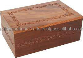 Urnes en bois professionnelles adultes de cendres humaines soutenant les urnes en bois personnalisées - Product Image 4