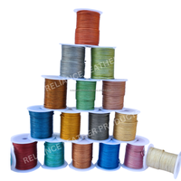En gros, Bande de cuir métallique durable et flexible, cordon de perlage et de décoration, faible MOQ, composants pour bijoux et colliers