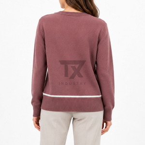 Pull d'hiver pour femme sur mesure, de haute qualité, respirant, léger, 100% laine - Product Image 2