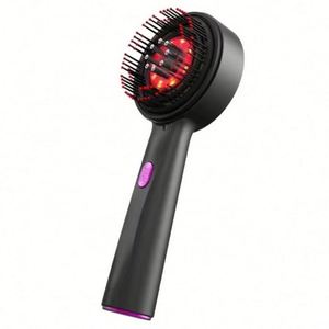 <b>Hot</b> Sale Rechargeable Electric Vibrating Massage <b>Comb</b> Hair Scalp Massager OEM Available for Daily Scalp Relaxation Use Latitude - Product Image 1