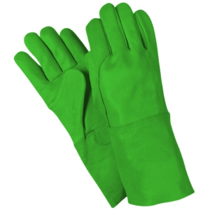 Gants de travail en cuir de vachette grainé de qualité supérieure, résistants à l'abrasion et à la chaleur, réfléchissants, pour soudage TIG - Product Image 5