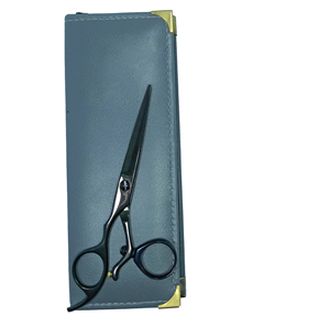 Ensemble de ciseaux à cheveux en acier inoxydable personnalisés avec ciseaux à effiler et étui noir pour salon de coiffure - Product Image 5