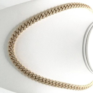 Chaîne cubaine hip-hop de luxe en moissanite diamantée, collier Iced Out pour homme, style rappeur, mode, fête, streetwear, en promotion - Product Image 1