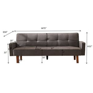 Nuovo arrivo Multi-funzione per il tempo libero divano letto grigio di fabbrica divano letto per soggiorno - Product Image 5