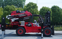 Grue hydraulique arrière pour chariot élévateur, motorisée, 25 tonnes, pour la manutention de matériaux de construction industrielle, levage à grande échelle
