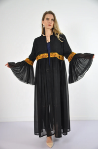 Ramadán Kimono Negro Mujeres Kimono Boho Bordado Kimono Mujeres Boho Cardigans - Product Image 2