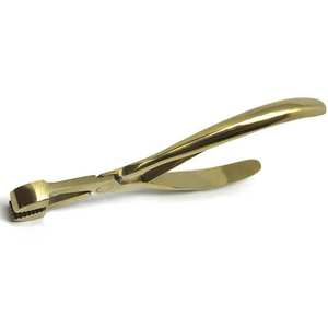 Pince à extensions capillaires de luxe plaquée or, outil professionnel de sertissage de micro-anneaux pour salon - Product Image 3