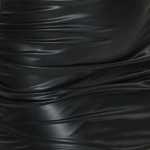 Jupe mini en similicuir noir de qualité supérieure pour femme, taille haute, OEM ODM, personnalisable en usine, vente en gros 2026 - Product Image 5