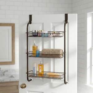 Meilleur OEM eBay vente en gros Taiwan ménage stockage meubles fabricant MIT bricolage salle de bain au-dessus de la porte organisateur suspendu - Product Image 1