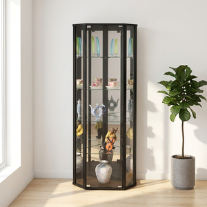 Mueble Bar de Vino Mini de Vidrio Templado de Lujo para Sala de Estar, Diseño Moderno para Apartamento, Entrada de Hotel, Muebles para el Hogar - Product Image 2