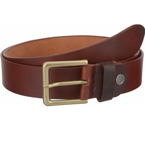 Cinturón de Cuero Genuino para Hombre, Diseño Casual y Moderno 2026, Color Marrón Sólido con Hebilla de Aleación Estilo Western, Diseño Ancho y Duradero - Product Image 1