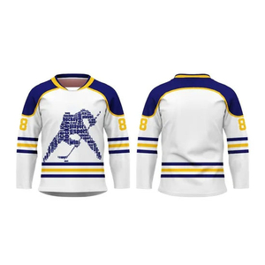 High Quality Reversible 100% Polyester Men's UV-Protected Sports Top Custom Sublimation Hockey Jersey High Quality <b>Ice</b> Hockey - Product Image 1