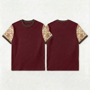 T-shirt uni à épaules larges pour homme, manches courtes, coupe ample, couleur unie, style basique, tendance, pour le marché américain - Product Image 2