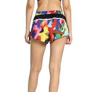 Short de course pour femme de qualité supérieure, sans couture, taille haute, doux, respectueux de la peau, double couche, vêtement de sport actif, sublimation - Product Image 5